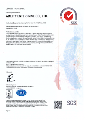 ISO9001_2015 Quality Management System Certificate